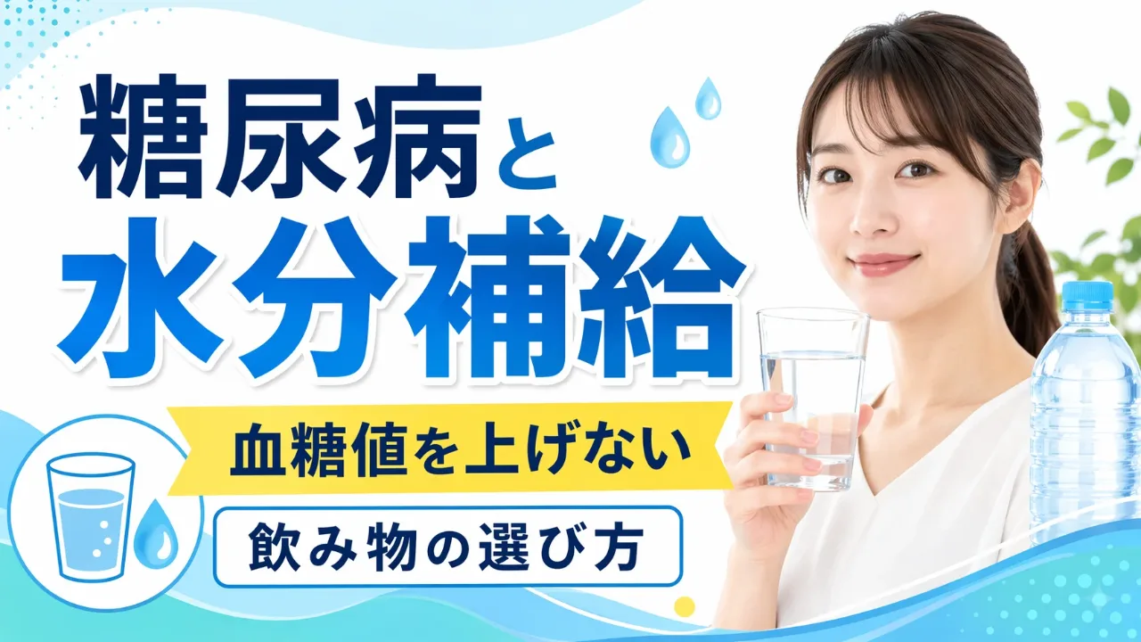 糖尿病と水分補給｜血糖値を上げない飲み物の選び方