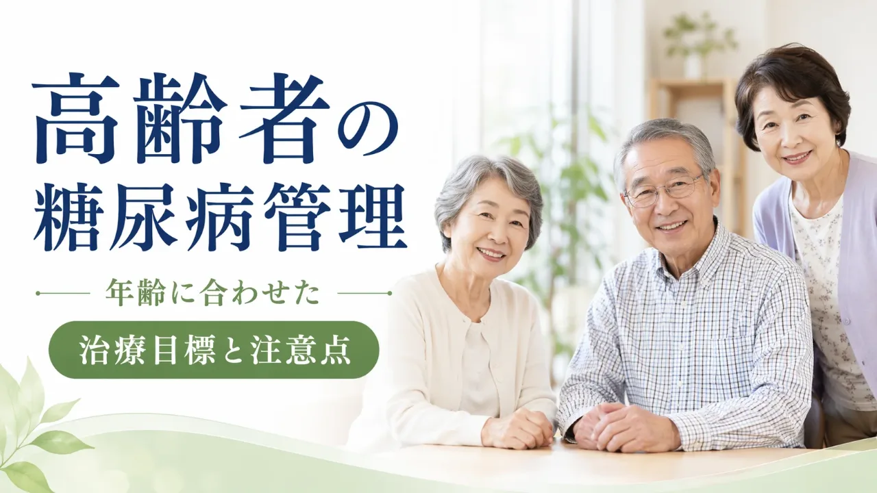 高齢者の糖尿病管理｜年齢に合わせた治療目標と注意点