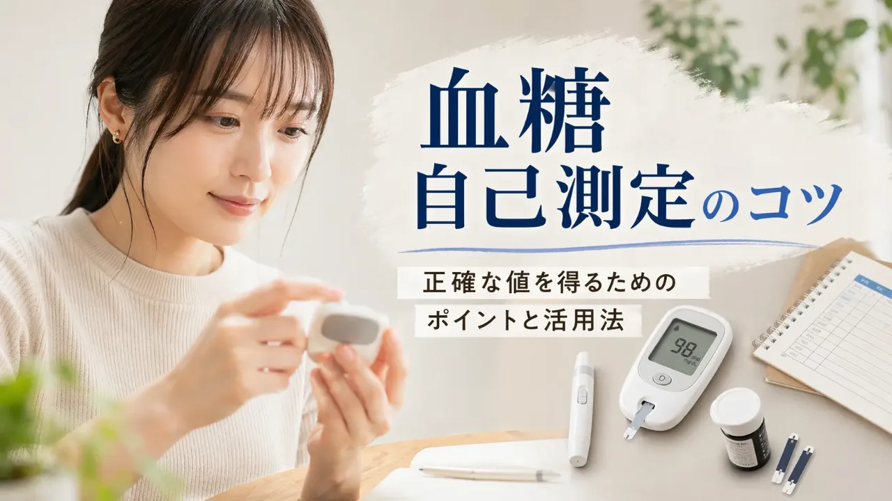 血糖自己測定のコツ——正確な値を得るためのポイントと活用法